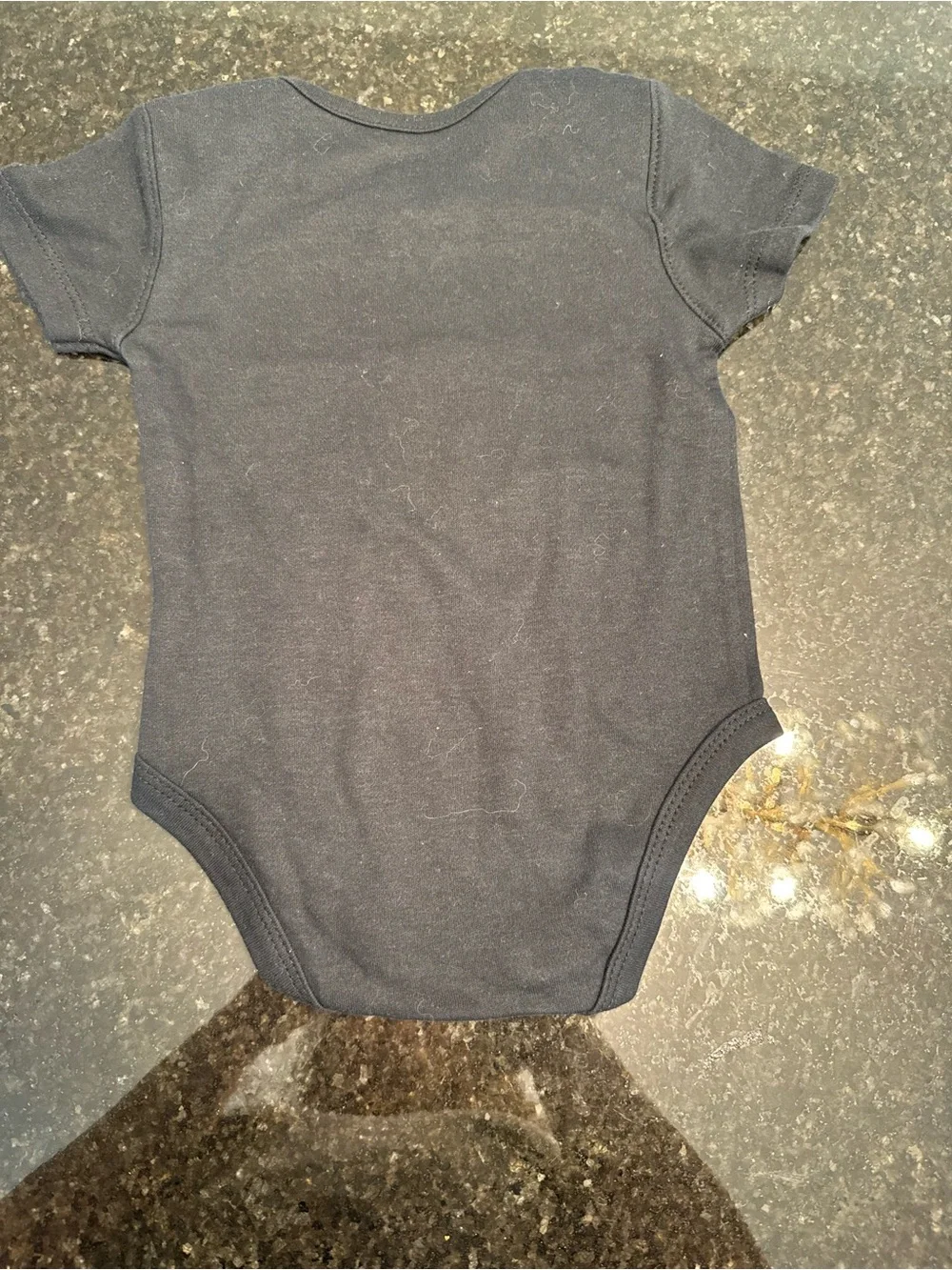 NFL Steelers Navy Blue Baby Bodysuit with Yellow and White Logo